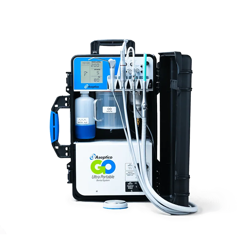 the AEU-350 Go ultra portable dental delivery system