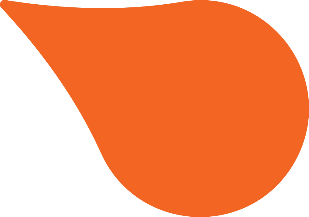 Penguin II Beak Logo in orange